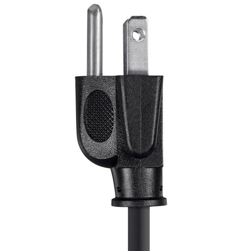 Monoprice 3-Prong Power Cord - 6 Feet - Black | NEMA 5-15P to IEC 60320 C13, 14AWG, 15A, 5 of 7