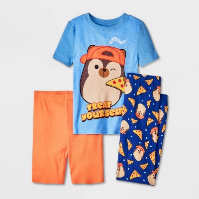 Boys' Squishmallows 3pc Pajama Set - Orange