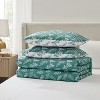Nestl Modern Comforter Set, 3 Piece Botanical Bedding Set, Reversible Comforter Bed Set - 4 of 4