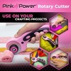 Pink Power Rotary Cutter Set with Ergonomic Handle Fabric Cutter Wheel for Sewing, Quilting, Crafting, and Scrapbooking and 45mm Rotary Cutter Blade - 2 of 4