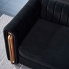 NicBex Couches for Living Room 84.25inch Cloud Couch Contemporary Velvet Upholstered 2 Seater Sofa Couch with Polished Gold Stainless Steel Legs - 2 of 4