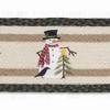 Earth Rugs Snowman Stair Mat – Hand-Stenciled Braided Jute for Holiday Homes - 2 of 3