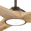 68" Minka Aire Modern Indoor Ceiling Fan with LED Light Remote Control Heirloom Bronze for Living Room Kitchen Family Dining Home - 3 of 4