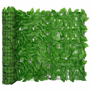 vidaXL Balcony Screen with Green Leaves 236.2"x39.4" - 1 of 4