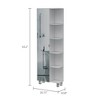 NicBex 4 Drawer File Cabinet with 5 Open Shelves,Office Cabinet with Metal Handle Design and Metal Feet,Filing Cabinets for Home Office - 4 of 4
