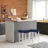 WestinTrends Upholstered Saddle Seat Bar Stool - 2 of 4