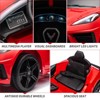 Jojoka 12V Kids Ride on Car Licensed Corvette Battery Powered Sports Car w/ Remote Control,Visual Dashboard,LED Lights,Music - 3 of 4