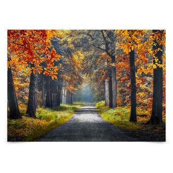 Americanflat Modern Wall Art Room Decor - Dutch Forest by Manjik Pictures