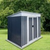 Gulches Outdoor Storage Sheds 6FTx4FT Pent Roof for Backyard, Patio, Garage, Lawn, Grey - 4 of 4
