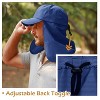 Tirrinia Neck Flap Sun Hat - Hiking Safari Fishing Caps for Men and Women, Perfect for Outdoor Adventures Hiking Fishing Summer Camping - 2 of 4