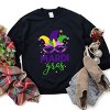 Simply Sage Market Mardi Gras Mask Sweatshirt - 3 of 4