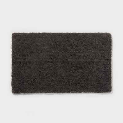 24x40 Spa Plush Bath Rug Dark Gray Threshold Machine Washable   GUEST 8d7177f5 352f 4784 8dec 902b013a9560