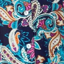navy layered paisley