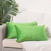 Unique Bargains Velvet Modern Solid Couch Sofa Home Decorative Pillow Covers 2 Pcs - 2 of 4