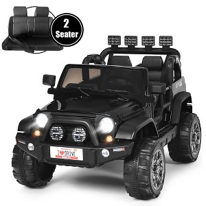 Costway 12V Kids Ride On Car 2 Seater Truck RC Electric Vehicles w/ Storage Room - 1 of 4
