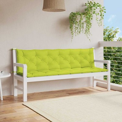 Garden Bench Cushion Bright Green 78.7"x(19.7"+19.7")x2.8" Oxford Fabric vidaXL