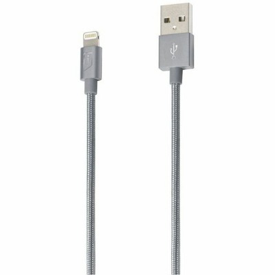 iStore Lightning Charge 4ft 1.2m Braided Cable Space Gray