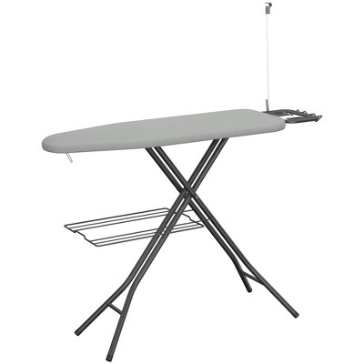 Yaheetech Foldable Height-adjustable Iron Table with 4-layer Pad, Cord Holder, Clothes Rack for Laundry