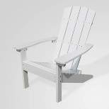 Lakeside Faux Wood Adirondack Outdoor Portable Chair White - Merry Products