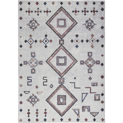 Nourison New Concept Washables Bohemian Diamond Motif Indoor Rug