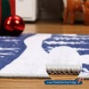 Christmas Area Rug, Reindeer Print Washable Soft Carpet with Non Slip Backing, Low Pile Stain Resistant Floor Mat for Living Room, Bedroom - 4 of 4