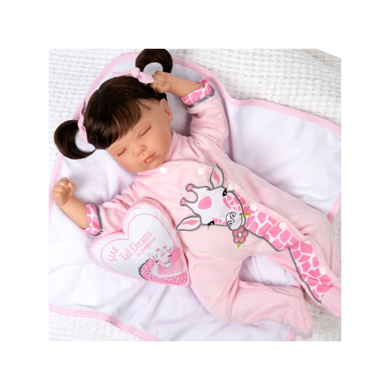 Paradise Galleries Reborn Toddler Doll with Heartbeat- Sleeping Tall Dreams, 20 inches, SoftTouch Vinyl, Weighted Body, 5-Piece Reborn Doll Set, 4 of 11