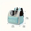 BABYYER Pet Cute Foldable Capsule Backpack for Small, Medium Cats, Puppies, Dogs, Transparent, Breathable, Heat Resistant Carry Bag - 4 of 4