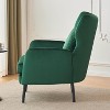 NicBex Velvet Accent Chair with Metal Legs and Pillow,Upholstered Living Room Chairs with Mid-Height Backrest,Accent Chairs for Living Room - 4 of 4