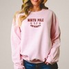 Simply Sage Market Women's Graphic Sweatshirt EmbroideredNorth Pole University -Red Ink - 2 of 3