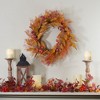 Northlight Yellow and Orange Berry and Leaves Fall Harvest Artificial Wreath - 24-Inch, Unlit - 2 of 4