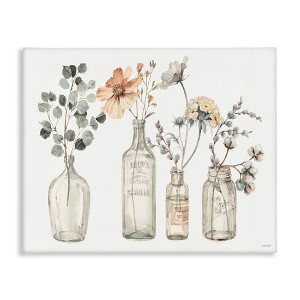 Stupell Industries Antique Floral Bouquets Flowers Glass Jar Painting - 1 of 4