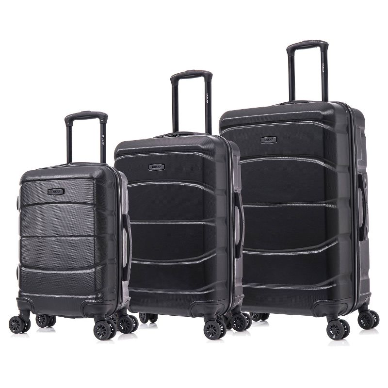 DUKAP Sense 3pc Lightweight Hardside Spinner Luggage Set, 1 of 16