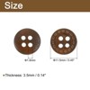 Unique Bargains Wooden DIY Craft Clothing 4 Holes Sewing Buttons 100 Pcs - 2 of 4