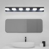 Dolonm Modern Chrome LED Vanity Light, Square Acrylic Lampshades Wall Mount Fixture for Bathroom, Mirror Lighting - 4 of 4