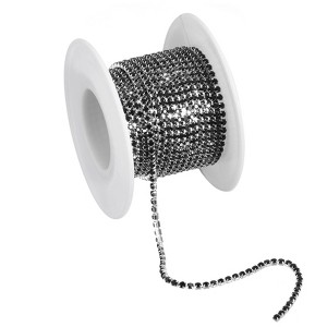 Unique Bargains DIY Bag Clothing Decoration Crystal Rhinestone Sew on Close Claw Chain Trim - 1 of 4