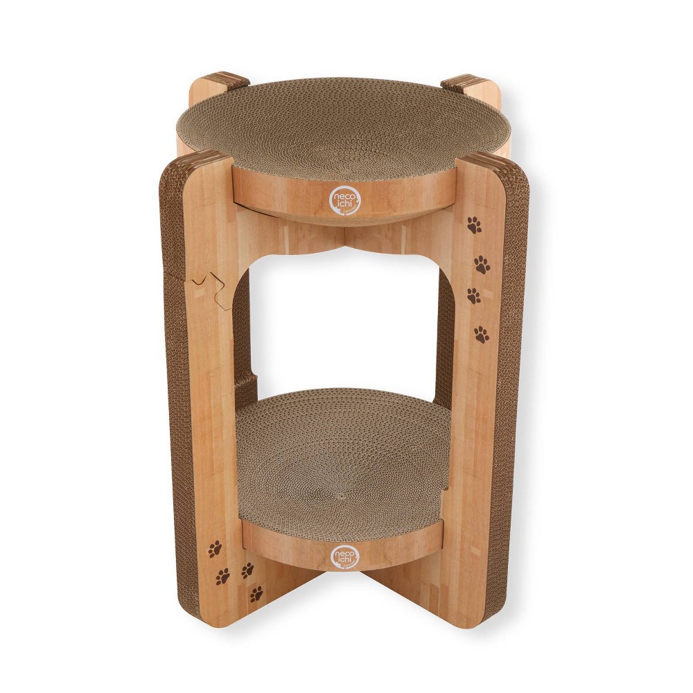 Necoichi Cozy Tower Cat Scratcher - Light Brown