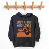 The Juniper Shop Just A Boy Who Loves Dirt Toddler Hoodie - 2 of 4