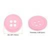 Unique Bargains Resin Craft Snap Round Flat 4-Hole Sewing Buttons 50 Pcs - 2 of 4