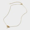 14K Gold Dipped Cubic Zirconia Rondelle Y Initial Necklace - A New Day™ Gold - 2 of 4