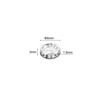 Unique Bargains Rhinestone Small Round Bulk Glass Spacer Beads for Jewelry Making 100 Pcs - 2 of 4