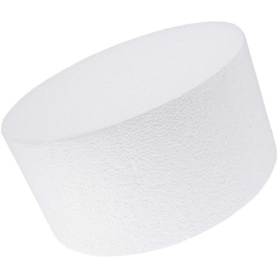 Bright Creations Round Foam Cake Dummy for Arts and Crafts (White, 8 x 4 Inches)