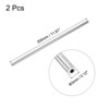 Unique Bargains 304 Stainless Steel Corrosion Resistant Round Industry Tube 2 Pcs - 2 of 4