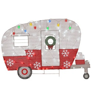 32" LED Pre-Lit Holiday Camper Christmas Novelty Sculpture Light - National Tree Company - 1 of 4