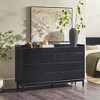 Saracina Home Mid Century Modern Solid Wood 9 Drawer Horizontal Dresser Black - 4 of 4