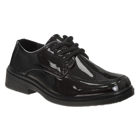 Josmo Boys' Oxford Dress Shoes. (little Kids/big Kids) - Black Patent ...