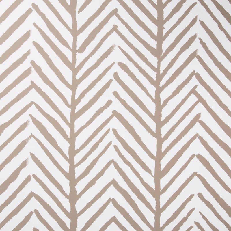 Herringbone Stripe Peel &#38; Stick Wallpaper Tan - Threshold&#8482;, 4 of 12