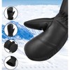 Alpine Swiss Mens Waterproof Gauntlet Ski Mittens Winter Sport Gloves Snowboarding Windproof Warm 3M Thinsulate - 2 of 4