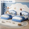Coucheta T/F Upholstered Bed Frame with Storage Drawer&Smart LED Headboard, Platform Bed Frames for Kids, Wooden Slats Support, No Box Spring Needed - 2 of 4