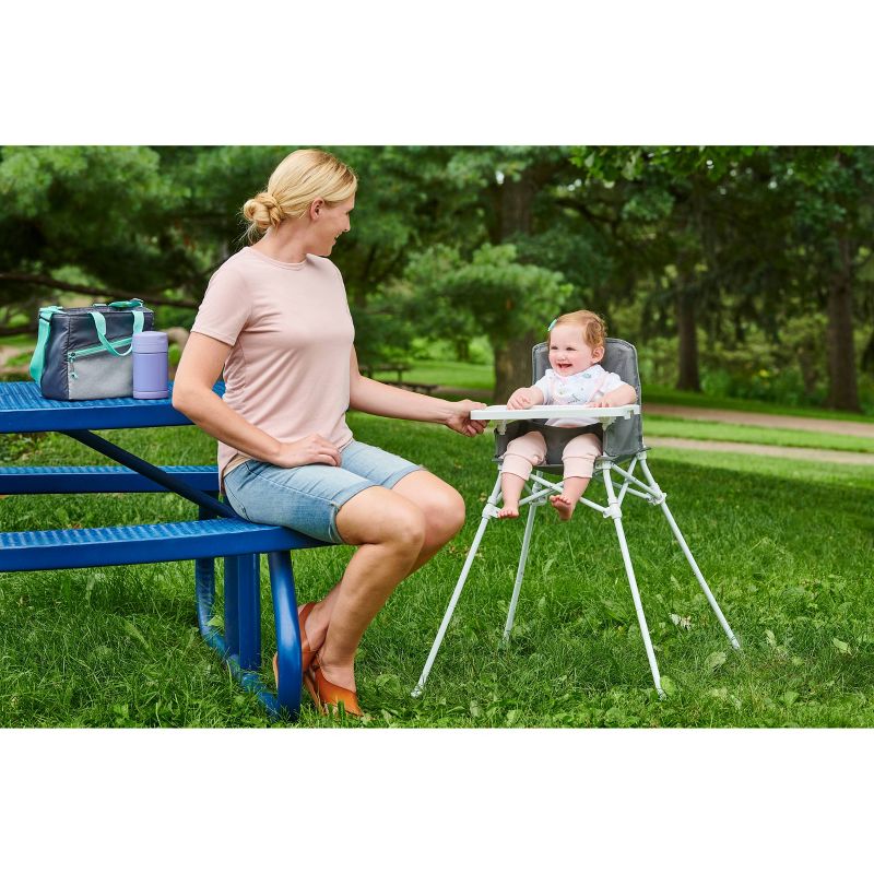 Regalo My Portable High Chair with Tray - Gray, 3 of 5