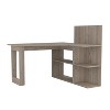 PAGED Home Office Desk Simple Modern L-Shaped Writing Desk with 5 Open Storage Shelves for Study - 4 of 4